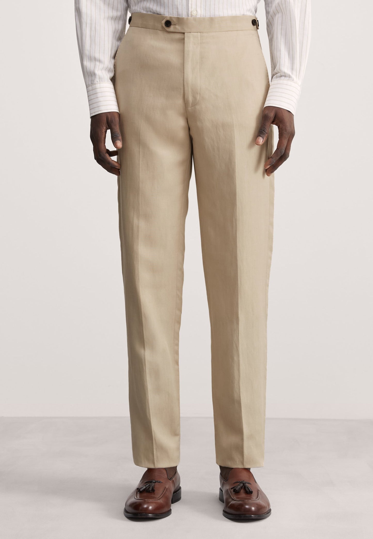 Tailored Fit Keten Ipek Pantolon