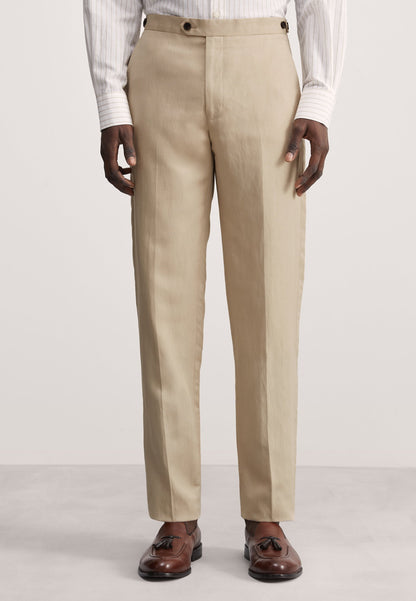Tailored Fit Keten Ipek Pantolon