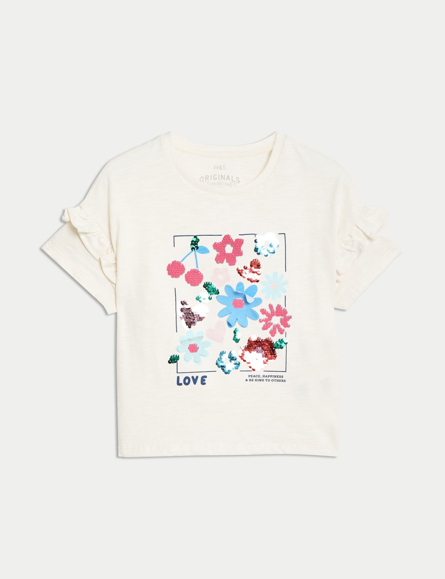 Saf Pamuklu Kısa Kollu T-shirt (2-8 Yaş)