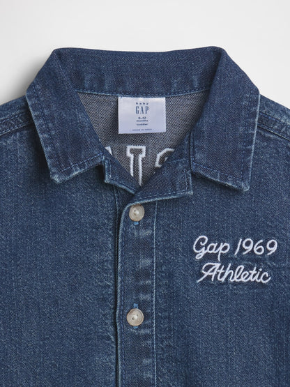 Mavi Denim Gap Logo Şort Tulum