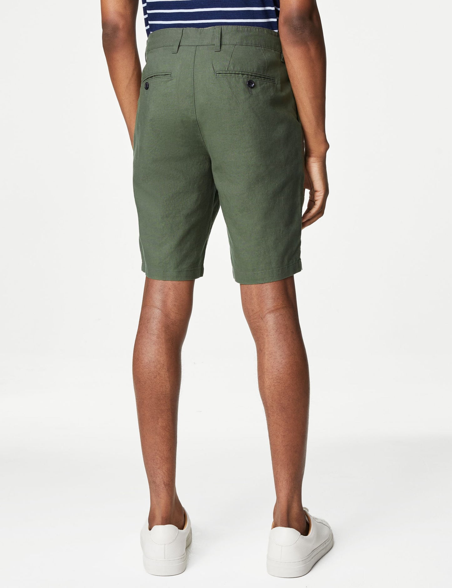 Regular Fit Keten Şort