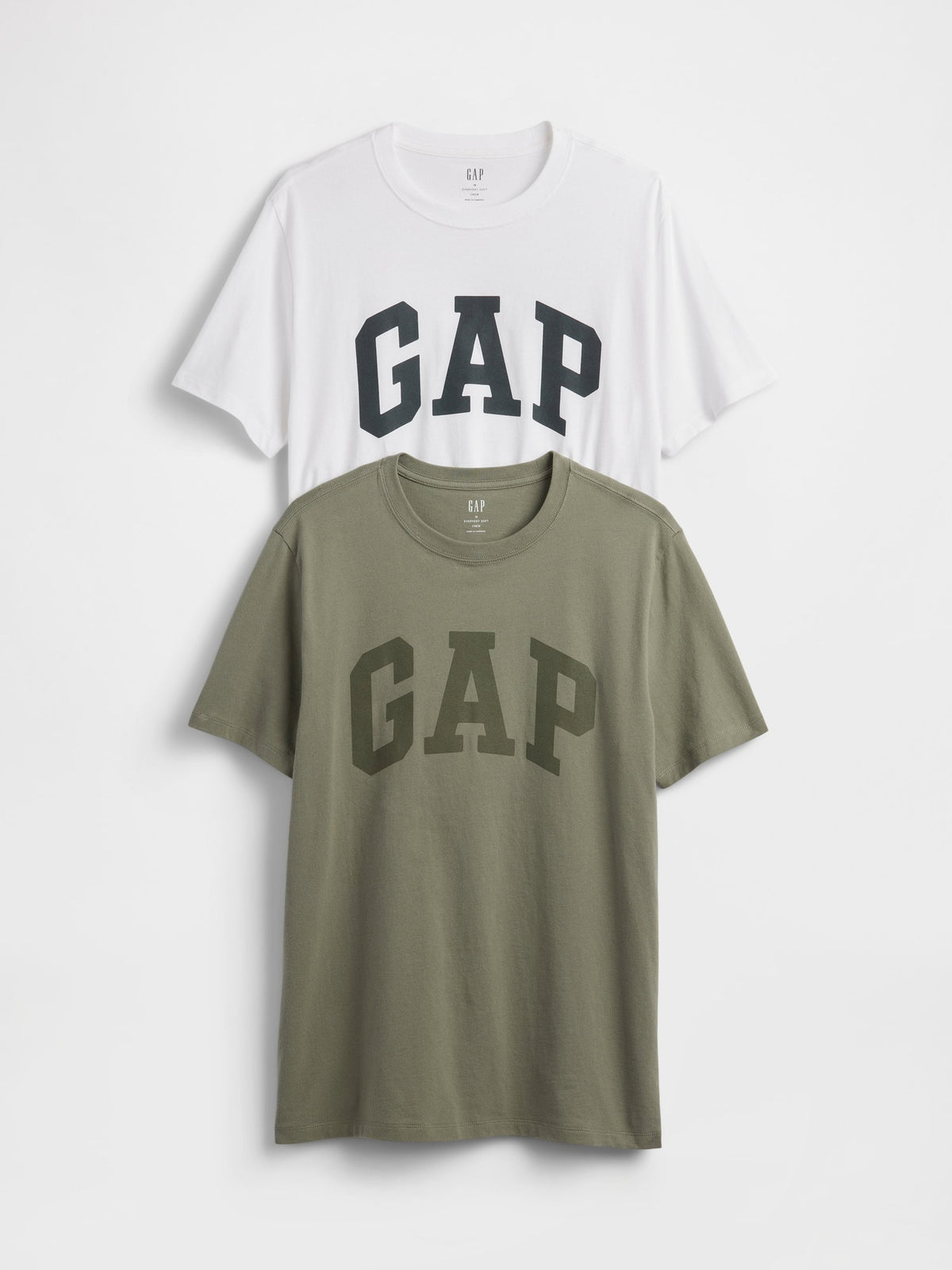 Yeşil Everyday Soft Gap Logo 2'li T-shirt Seti