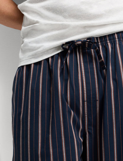 Saf Pamuklu Çizgili Pijama Takımı