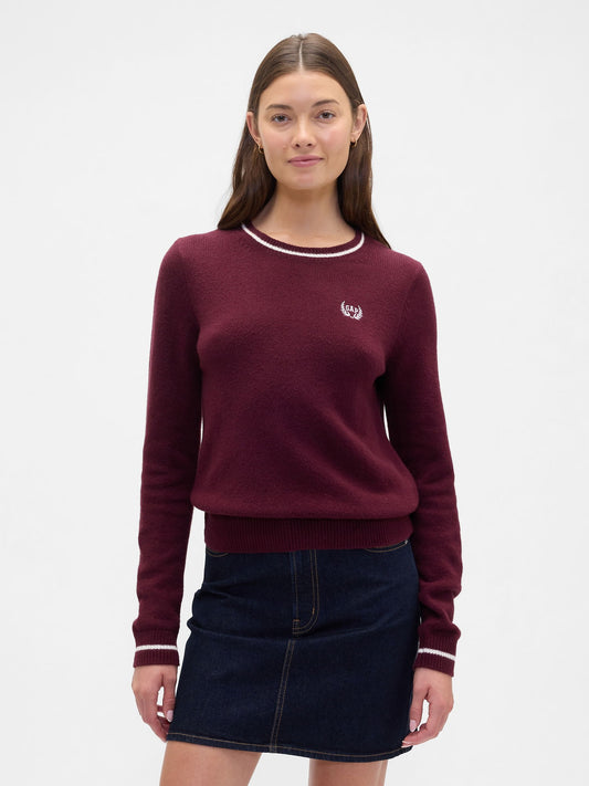 Bordo Cashsoft Gap Logo Varsity Kazak