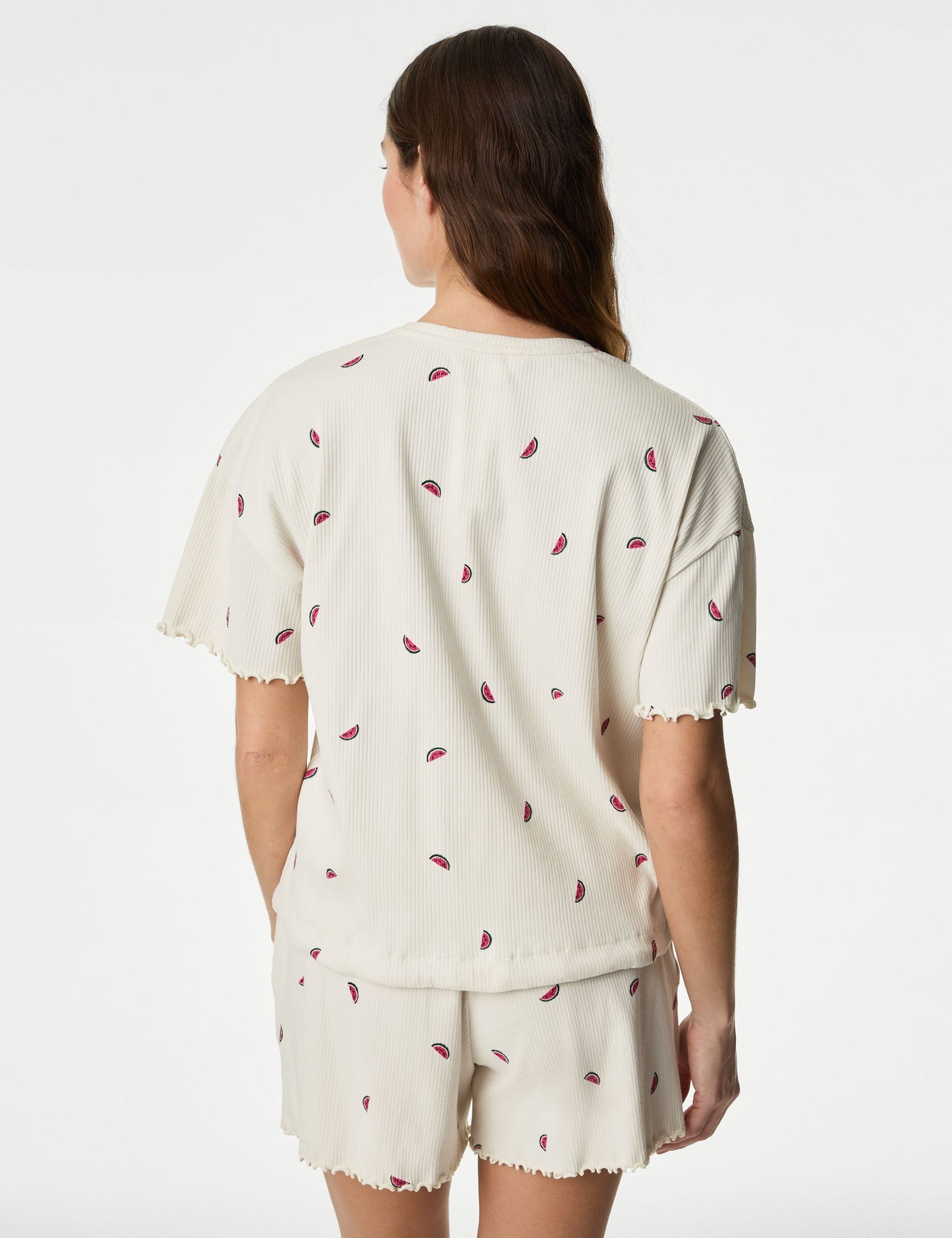 Regular Fit Kısa Kollu Pijama Üstü