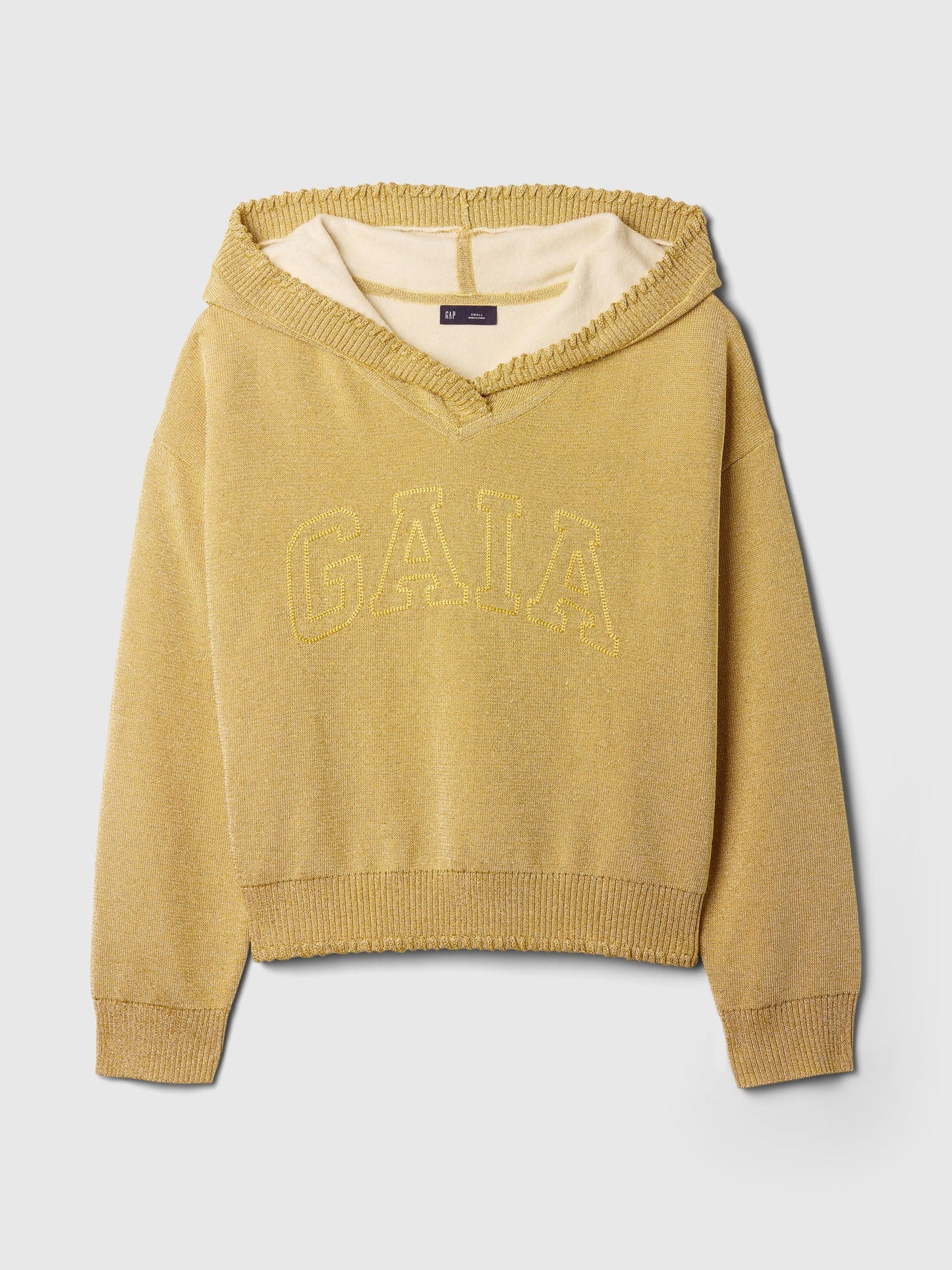 Sarı Gap × Cult Gaia Metalik Sweatshirt