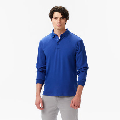 Nautica Erkek Mavi Classic Fit Uzun Kollu Polo Yaka T-shirt