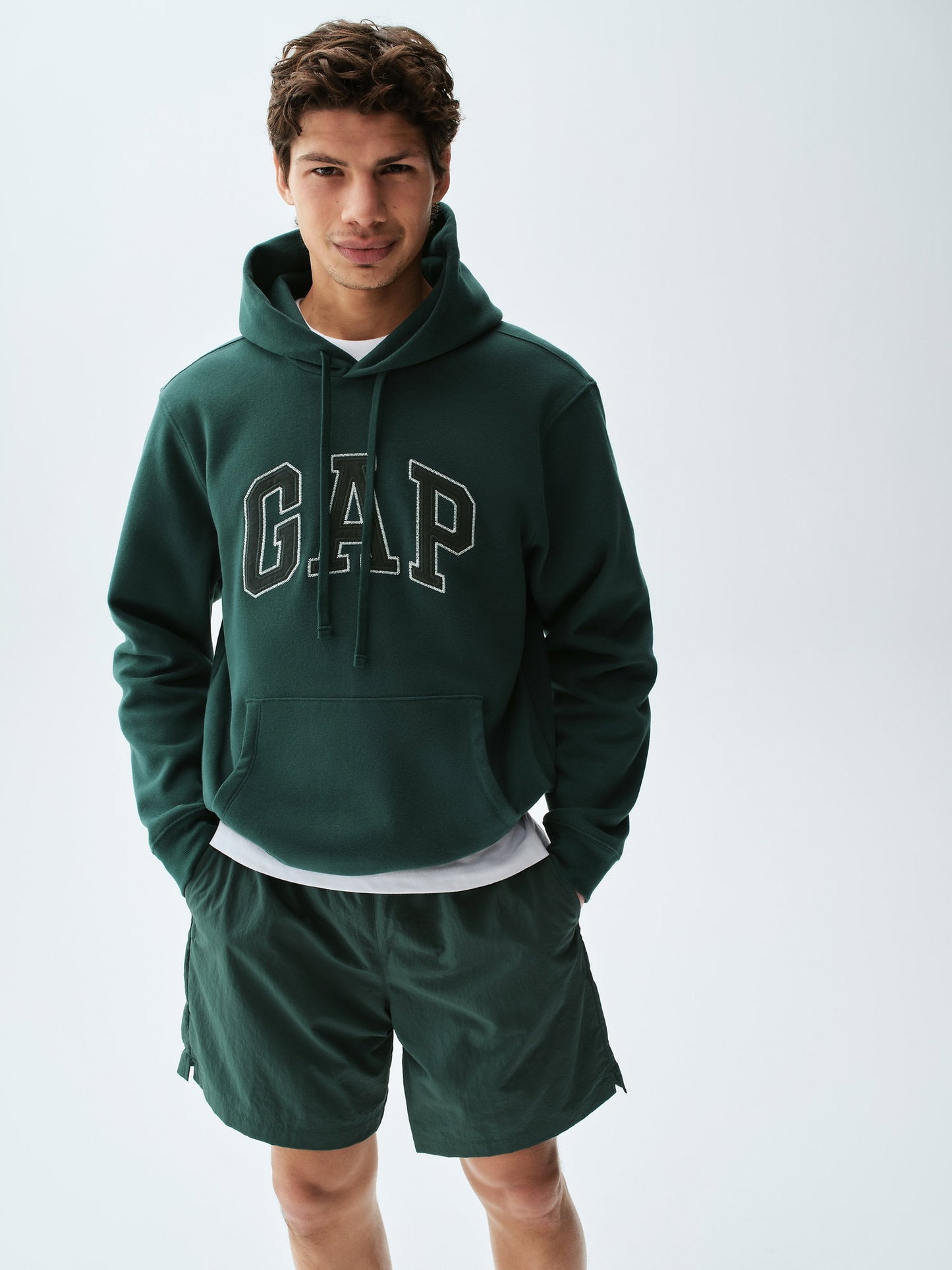 Koyu Yeşil Vintagesoft Arch Gap Logo Sweatshirt