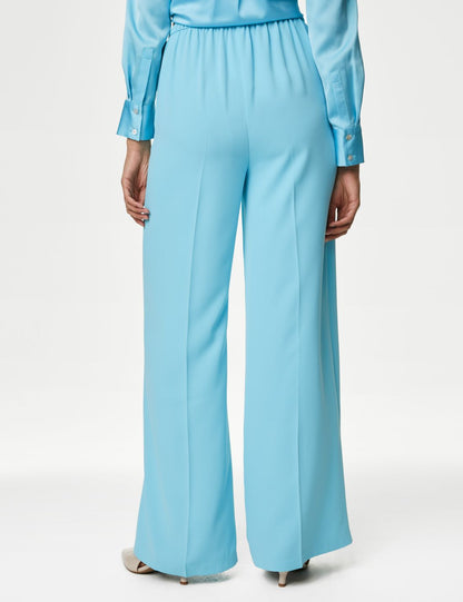 Yüksek Bel Wide Leg Pantolon