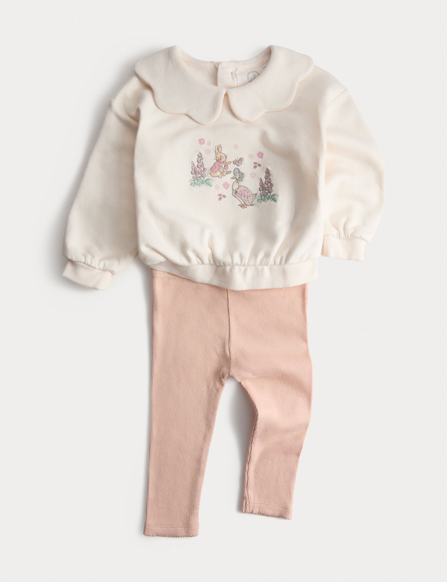 Pamuk Karışımlı Peter Rabbit Sweatshirt & Tayt Takımı (0-3 Yaş)