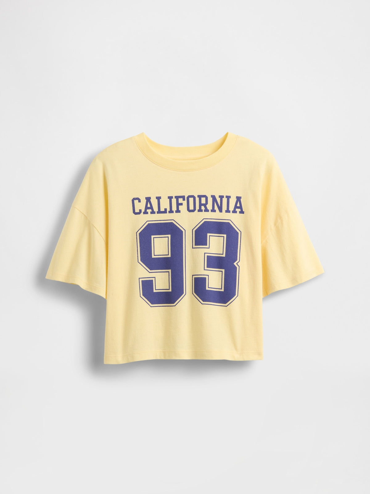 Sarı Oversized Grafik Baskılı T-shirt