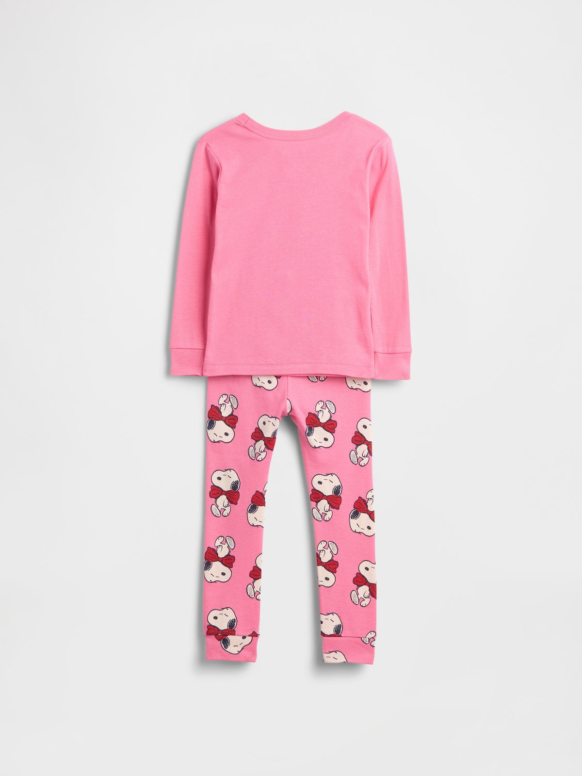 Pembe Snoopy Brushed Organik Pamuk Pijama Takımı