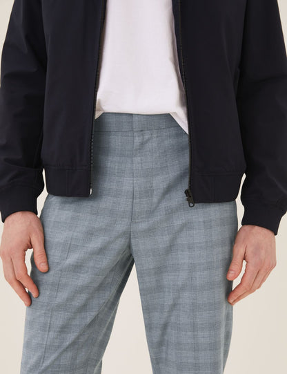 Regular Fit Ekose Desenli Pantolon