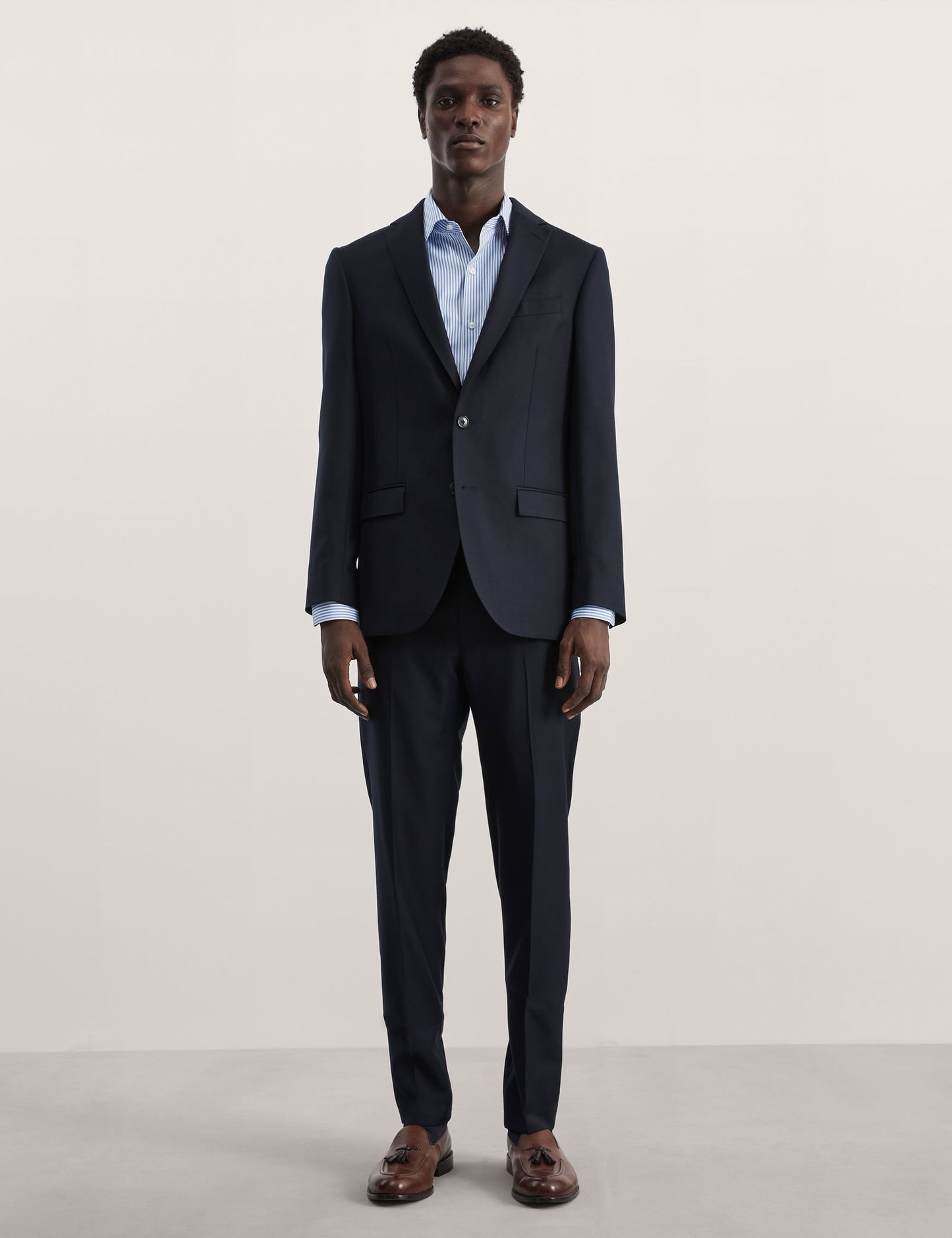 Tailored Fit Saf Yün Klasik Pantolon