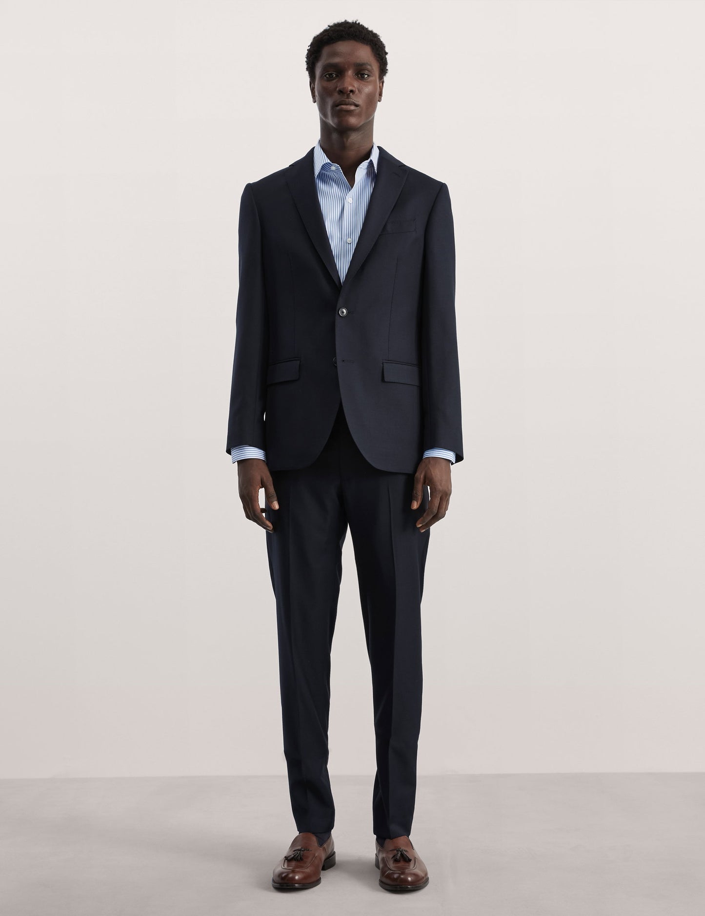 Tailored Fit Saf Yün Klasik Pantolon