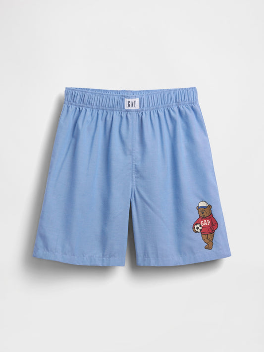 Açık Mavi Recycled Boxer Şort Pijama Altı
