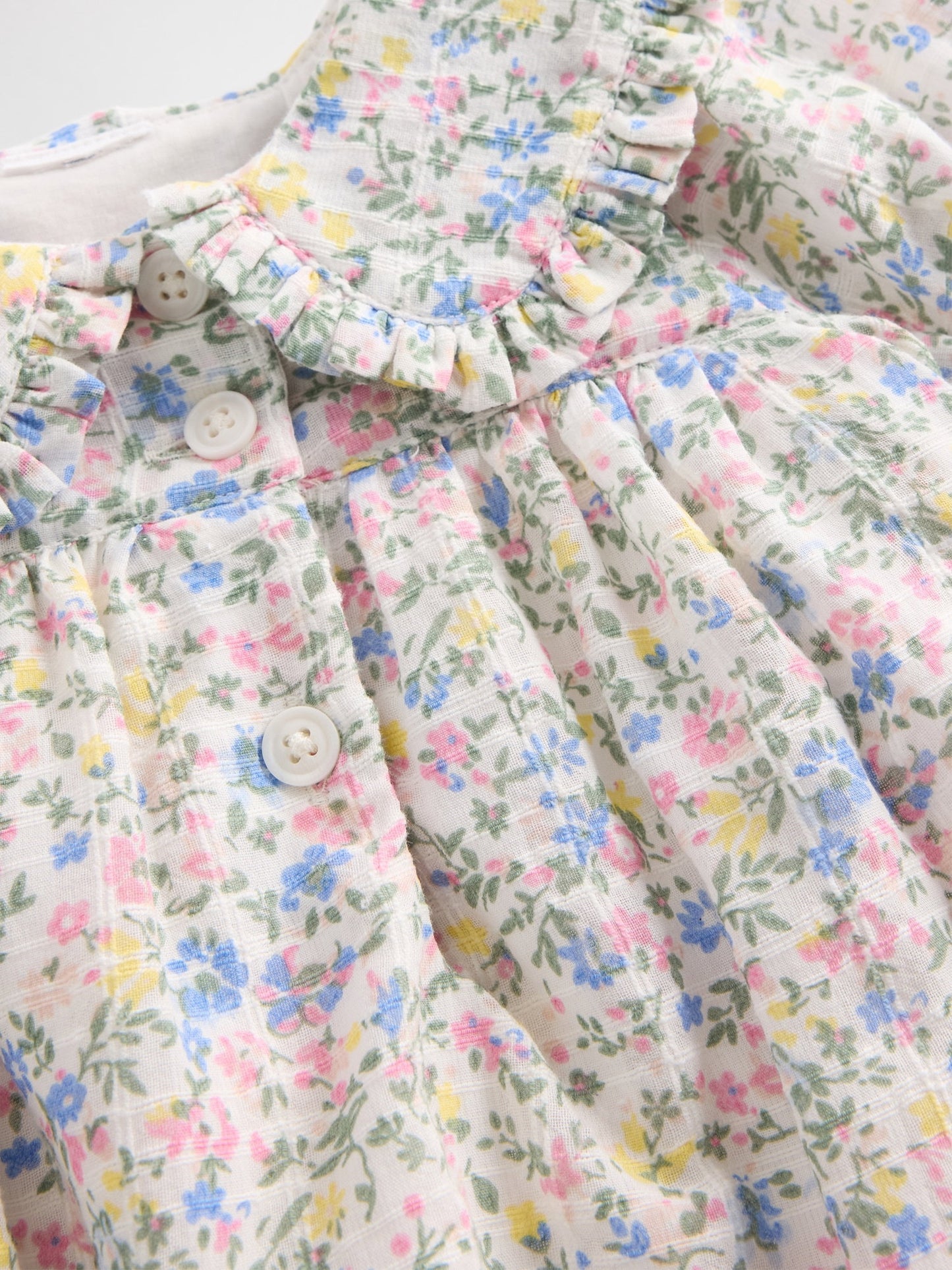 Çok Renkli Ruffle Puff-sleeve Outfit Set
