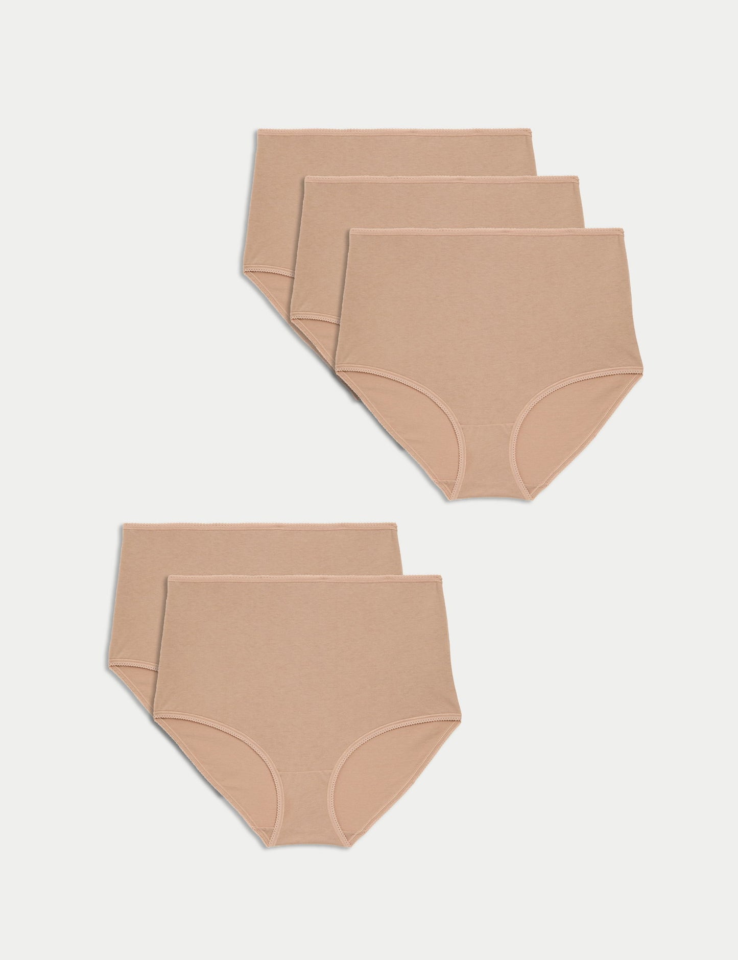 5'li Saf Pamuklu Full Brief Külot Seti