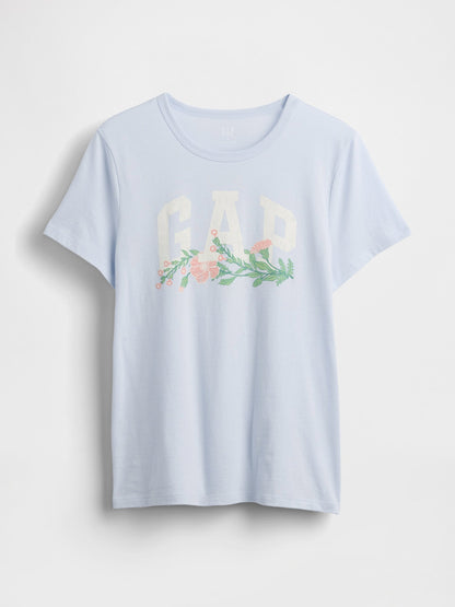 Açık Mavi Favorite Grafik Baskılı T-shirt
