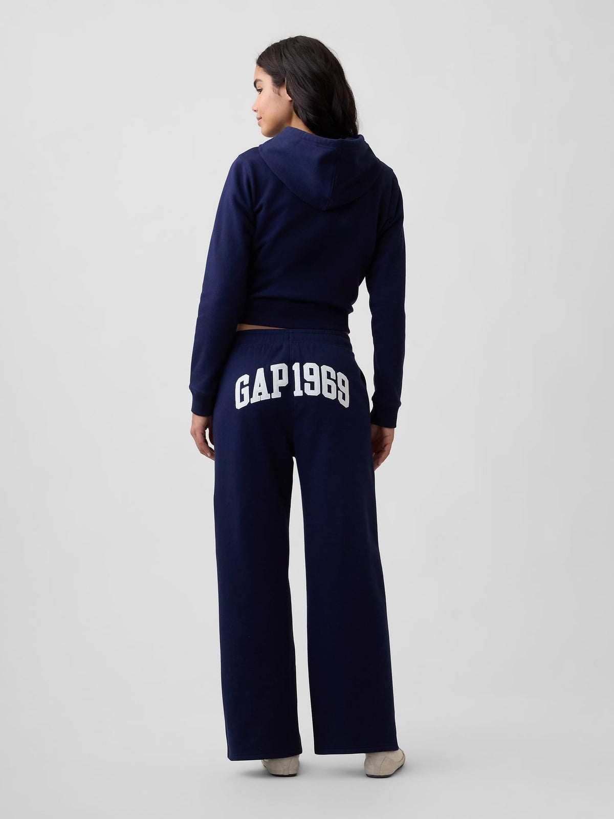 Lacivert Gap Grafik Straight-leg Eşofman Altı