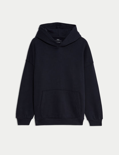 Pamuk Karışımlı Kapüşonlu Sweatshirt (6–16 Yaş)