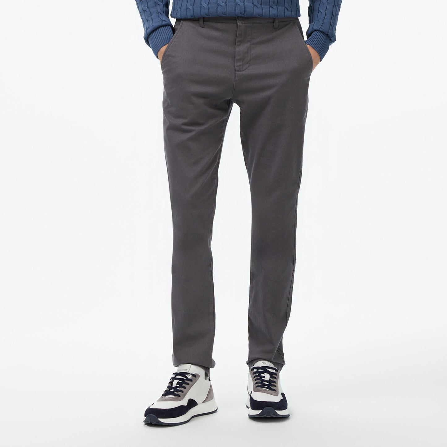 Nautica Erkek Gri Slim Fit Pantolon