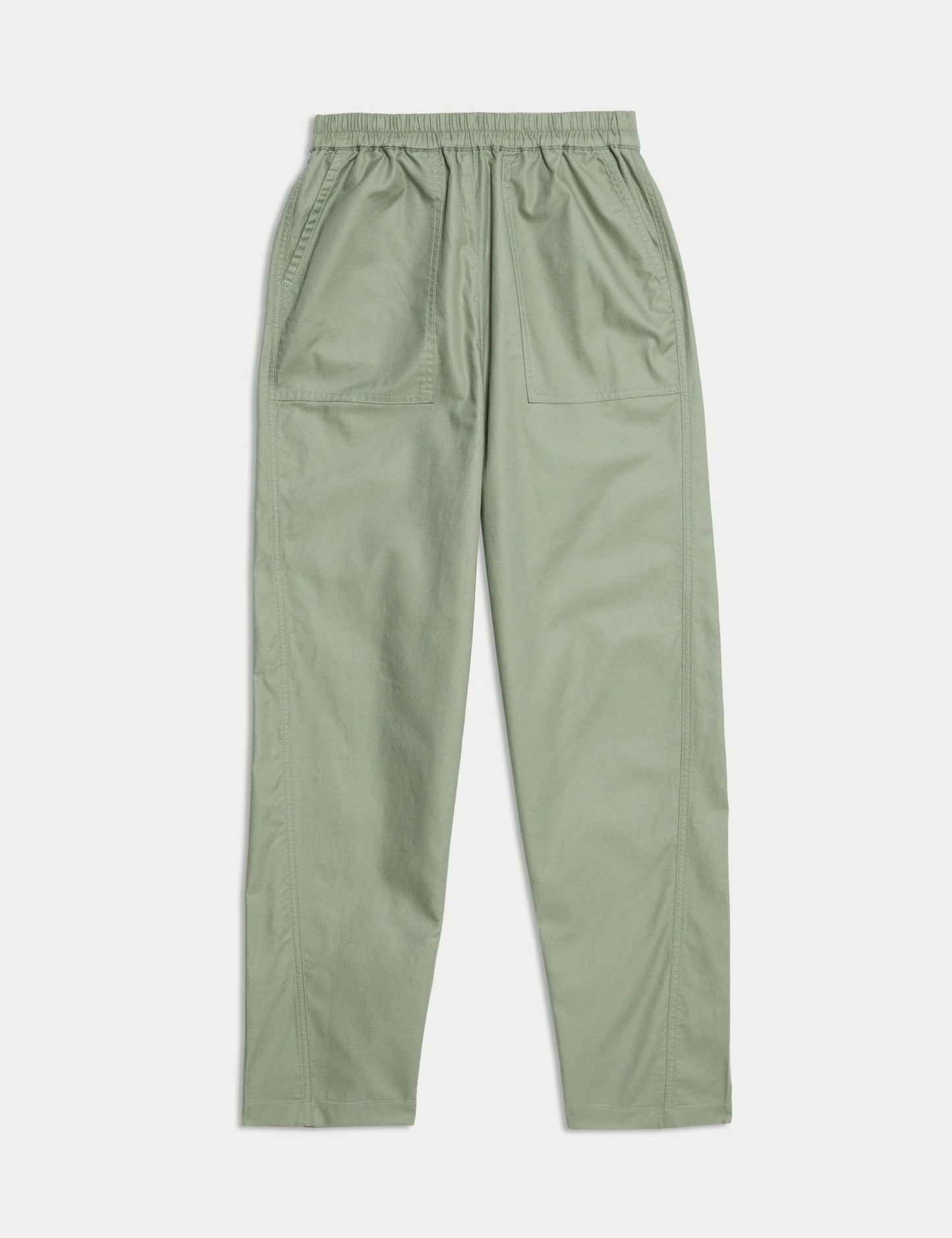 Saf Pamuklu Carrot Leg Pantolon