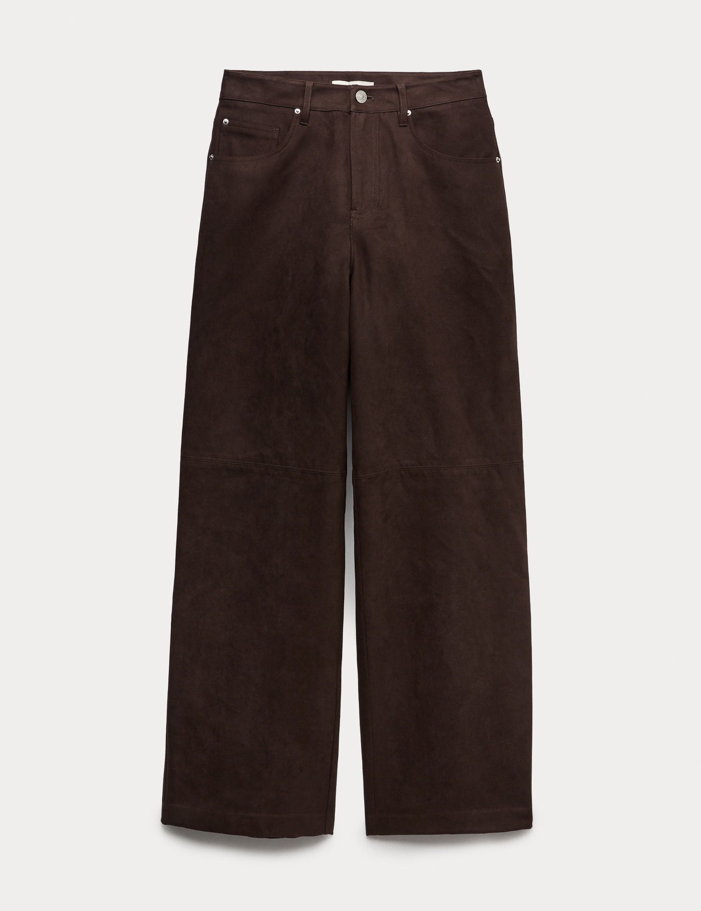 Süet Geniş Paça Pantolon