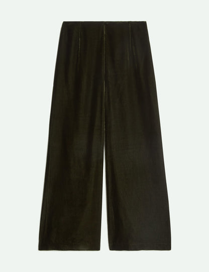 Kadife Wide Leg Pantolon
