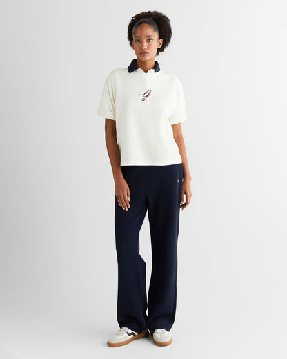 Embroidery C-neck T-shirt