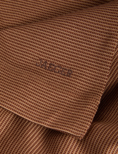 Saf Pamuklu Çizgili Polo T-shirt