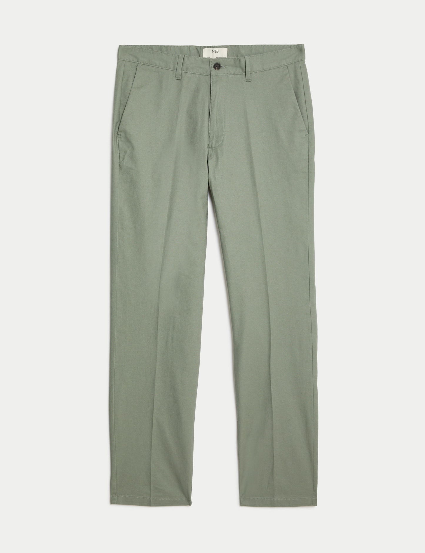 Regular Fit Keten Chino Pantolon