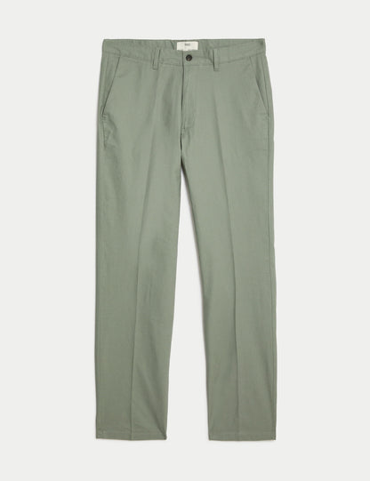 Regular Fit Keten Chino Pantolon