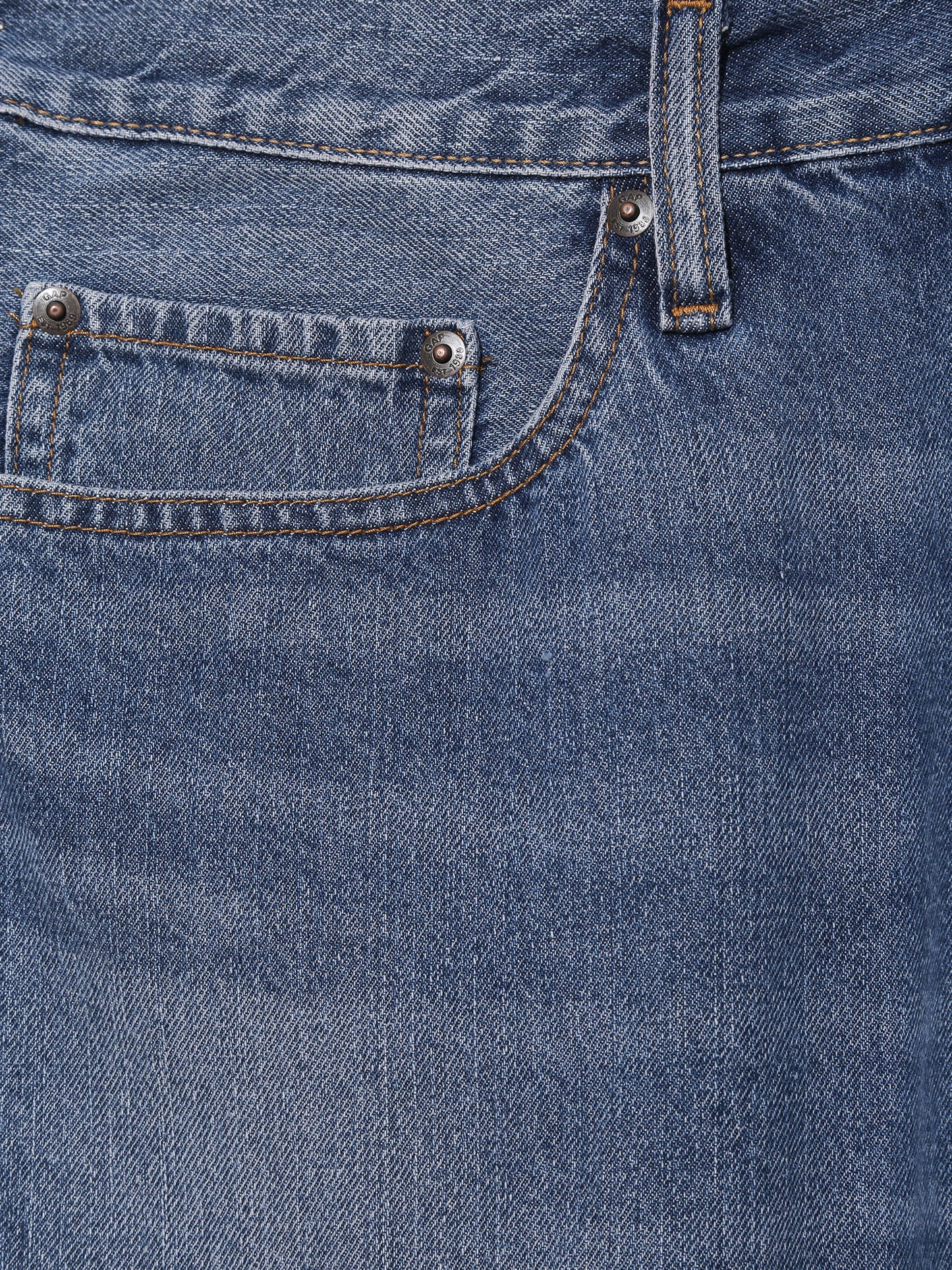 Mavi Straight Denim Şort