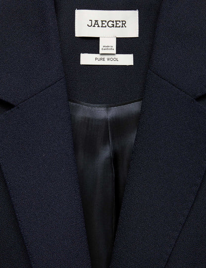 Jaeger Saf Yün Tek Düğmeli Kadın Blazer