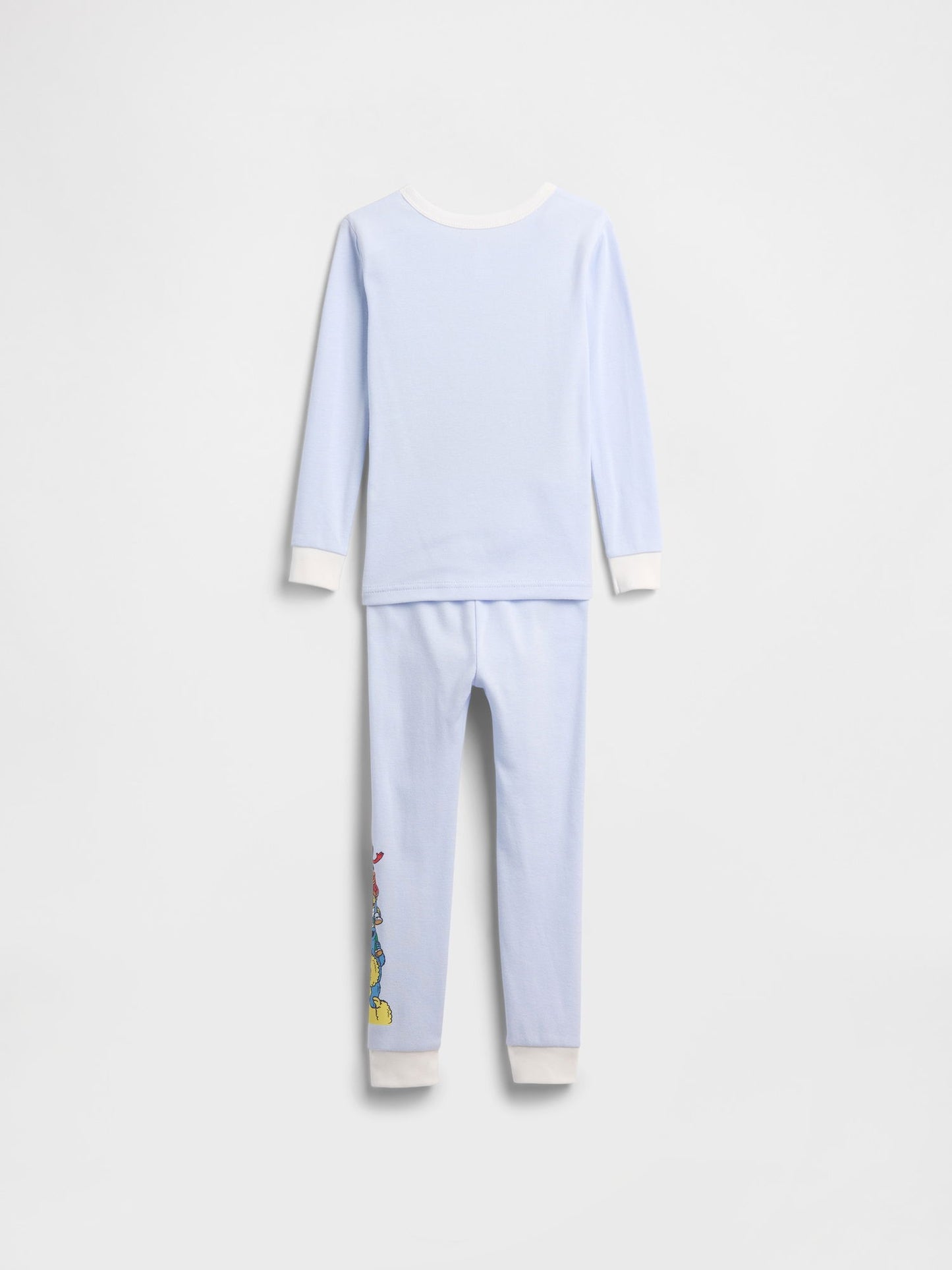 Açık Mavi Sesame Street %100 Organik Pamuk Pijama Takımı