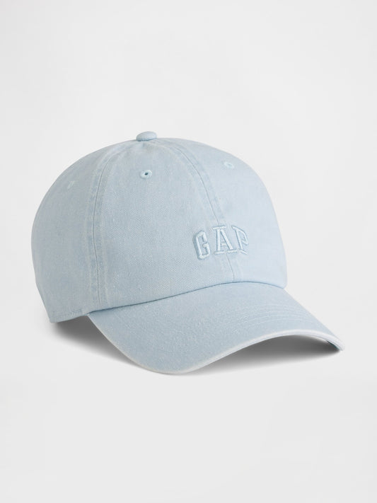 Açık Mavi Washed Logo Beyzbol Şapka