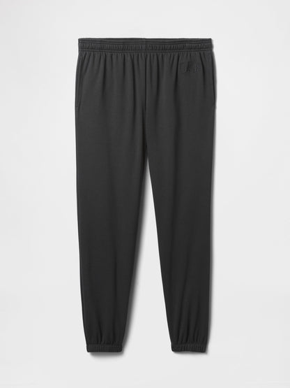 Siyah Gap Logo Fransız Havlu Kumaş Jogger Eşofman Altı