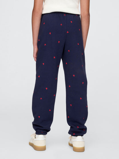 Lacivert Gap Logo Relaxed Fransız Havlu Kumaş Jogger Eşofman Altı