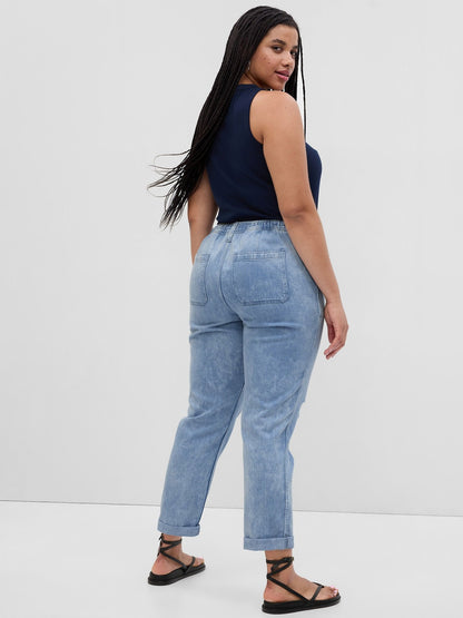 Mavi Mid Rise Easy Pull-on Jean Pantolon