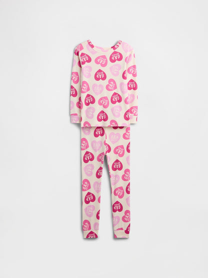 Pembe Barbie 100% Organik Pamuk Pijama Takımı