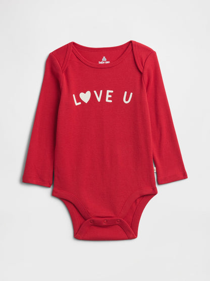 Kırmızı Grafik Desenli Bodysuit