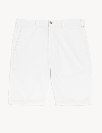 Regular Fit Keten Şort