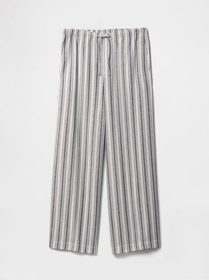 Çok Renkli Mid Rise Pull-on Wide-leg Pantolon