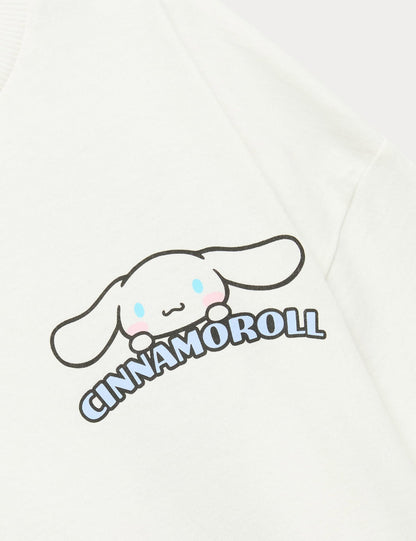 Saf Pamuk Cinnamoroll Pijama Takımı (0–16 Yaş)