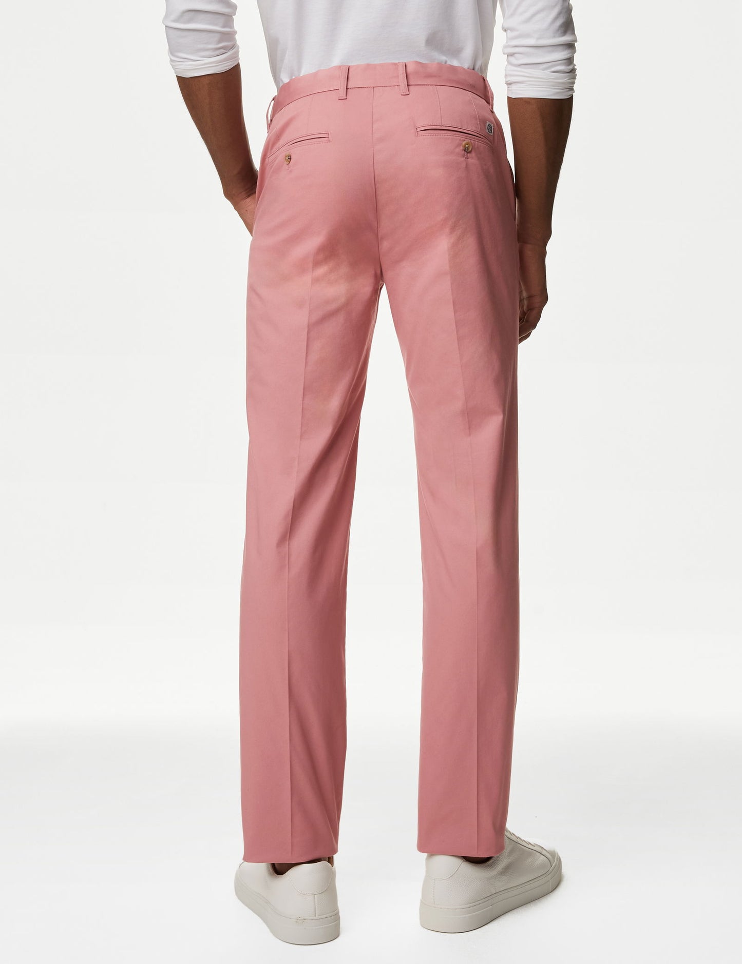 Regular Fit Hafif Dokulu Chino Pantolon
