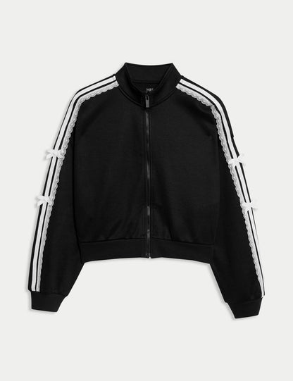 Pamuk Karışımlı Kurdeleli Sweatshirt (6-16 Yaş)