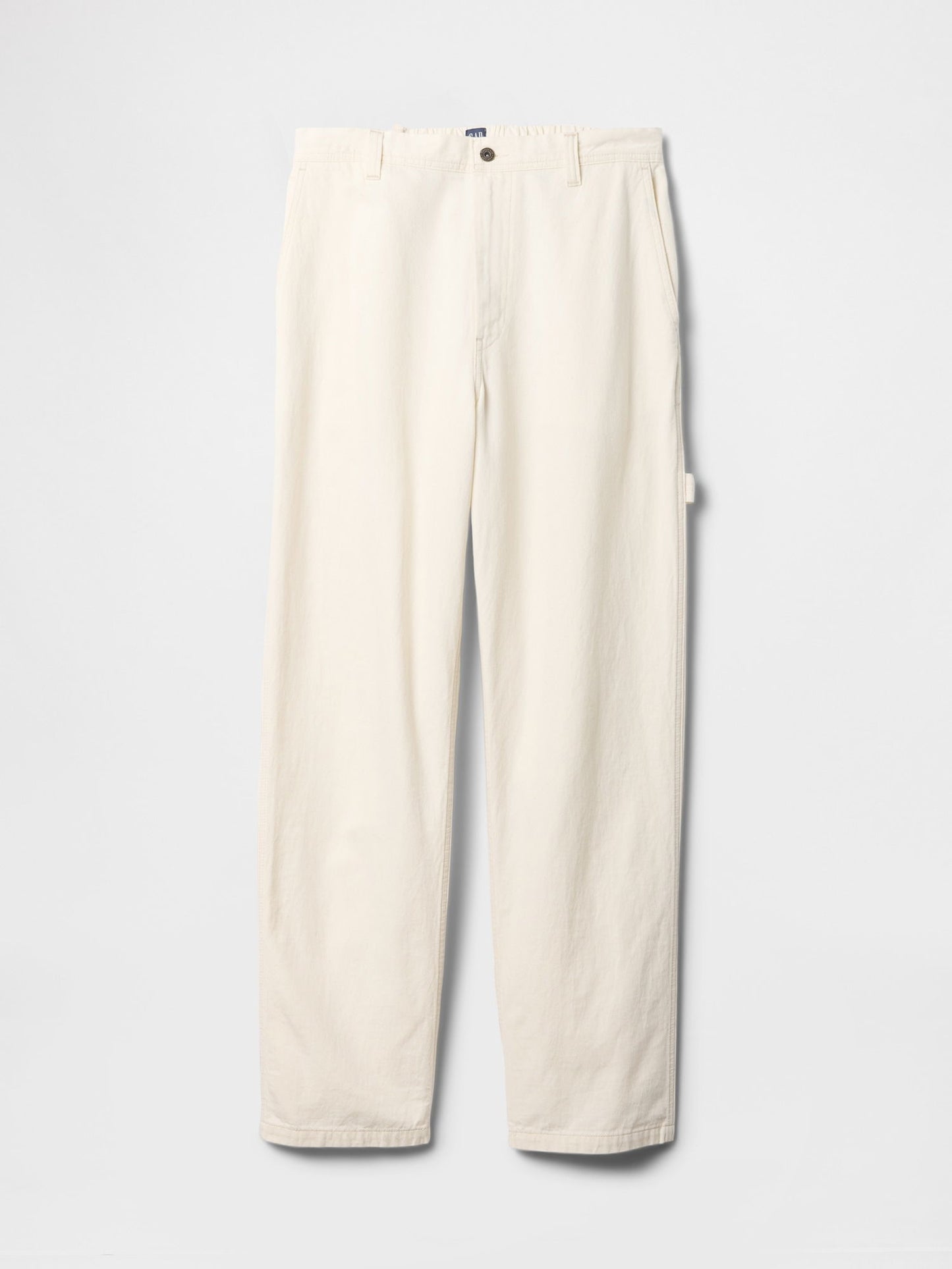 Kırık Beyaz Baggy Carpenter Jean Pantolon