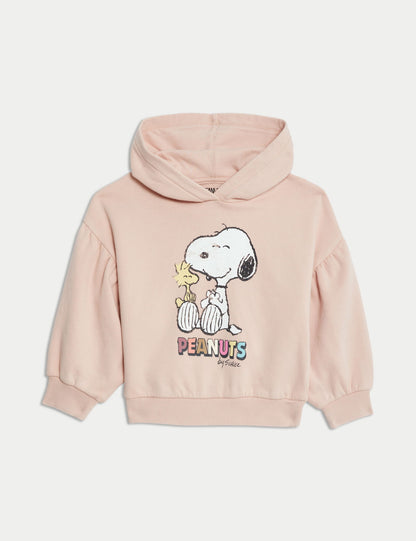 Snnopy Desenli Kapüşonlu Sweatshirt (2-7 Yaş)