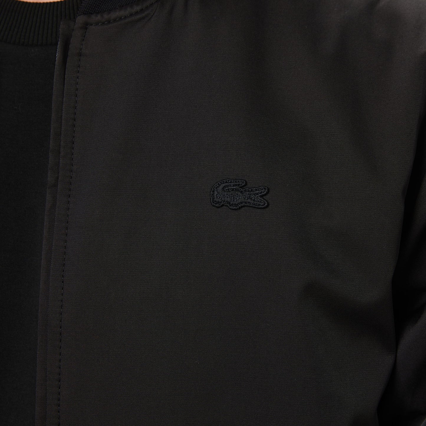 Lacoste Erkek Dik Yaka Siyah Bomber Ceket